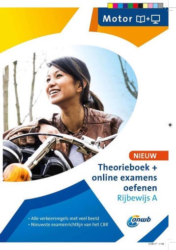 Theorieboek + online examens oefenen Rijbewijs A - ANWB, Verzenden, ANWB