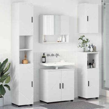 vidaXL Badkamermeubel Set 5 st Wit 61 x 35 x 64 cm, Verzenden, Nieuw