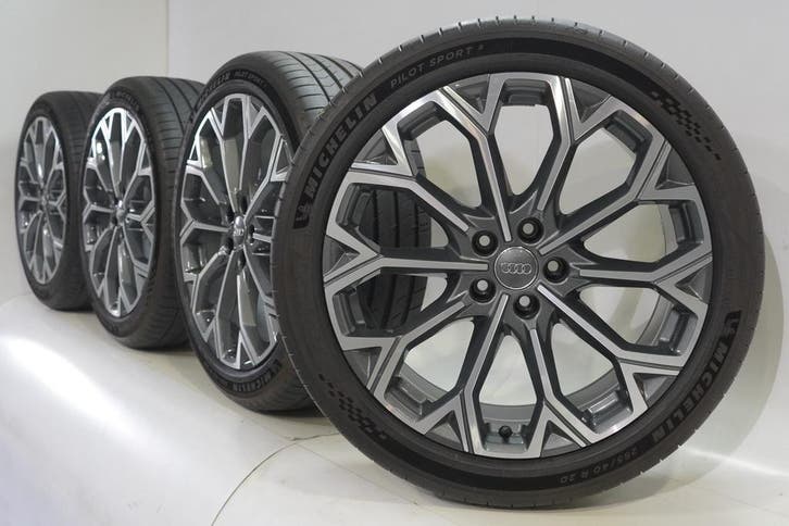 Audi A6 C9 20 inch velgen Michelin Zomerbanden Origineel, Autos : Pièces & Accessoires, Pneus & Jantes, Enlèvement ou Envoi