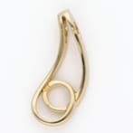 Hanger - 18 karaat Geel goud Diamant (Natuurlijk)