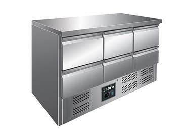 SARO Gekoelde werkbank met 6 lades - VIVIA S 903 S/S TOP 6x, Verzenden, Nieuw in verpakking, Koelen en Vriezen