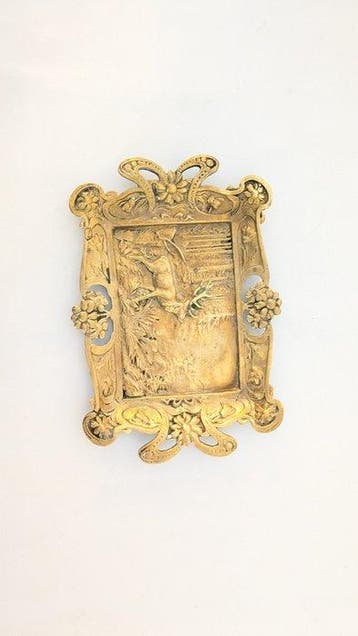 Dienblad - Cervo - Messing, Antiek en Kunst