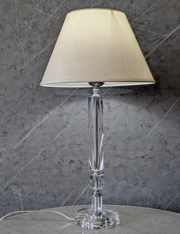 Artelight - Lampe - Cristal au plomb 31% - Laiton - Argent -, Antiquités & Art