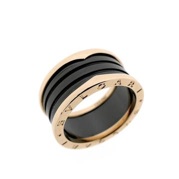BVLGARI rosé gouden ring B.zero1, Gebruikt, 20 of groter, Heer, Ophalen of Verzenden