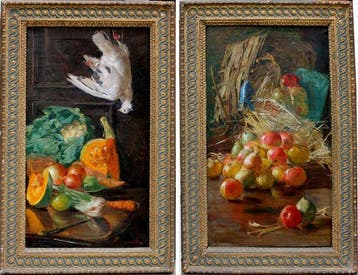 Mario Acerbi (1887-1982) - A pair of kitchen still lifes
