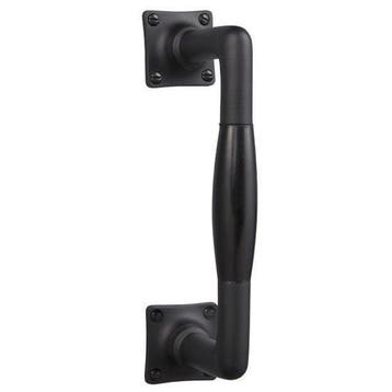 Handgreep 185mm in mat zwart met bakelieten handvat - voo..., Doe-het-zelf en Bouw, Ophalen of Verzenden, Nieuw, Koper of Messing
