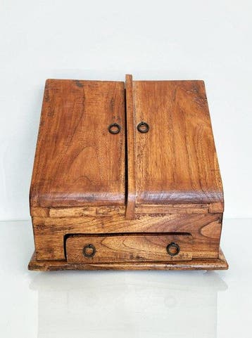 Poitrine - Coffre à lettres en bois antique - Bois, Antiquités & Art
