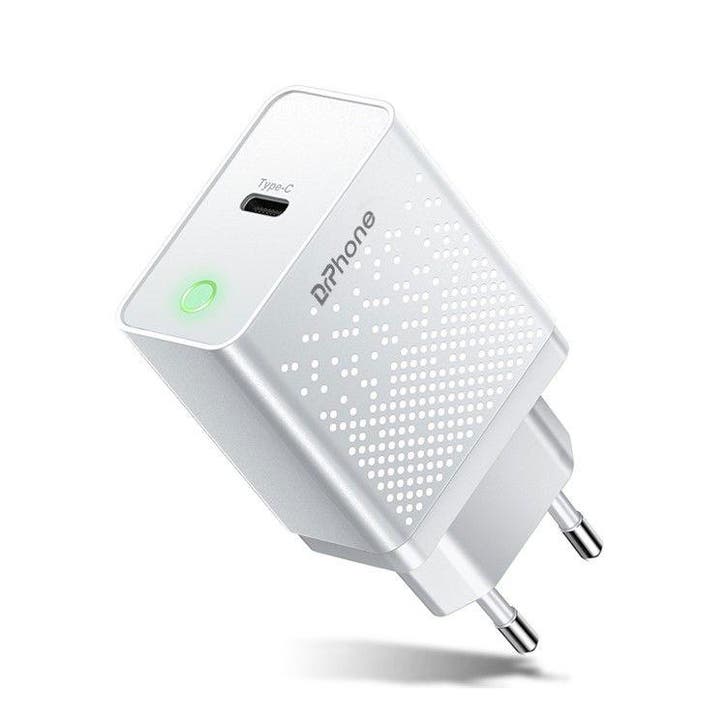 DrPhone HALO10 - 20W PD Snel Lader – USB-C Thuislader -, Telecommunicatie, Mobiele telefoons | Telefoon-opladers, Nieuw, Verzenden