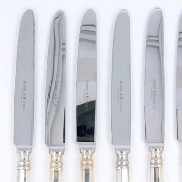 Robbe & Berking. Dinermes. Model Navette. - Ensemble de