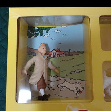 Tintin - 3 Figuurbox Tintin en het Zwarte Eiland - Lipton -, Livres