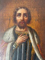 Icoon - Sint Alexander Nevsky - Hout