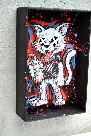 Patrycja Mroczkowska - BAD CAT 3D Pop Art XL