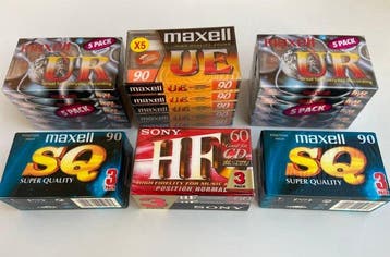 Maxell/Sony - UR / UE / SQ / HF Cassette audio vierge -