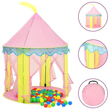 vidaXL Kinderspeeltent 100x100x127 cm roze, Verzenden