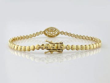 Zonder minimumprijs - Armband - 14 karaat Geel goud -, Nieuw