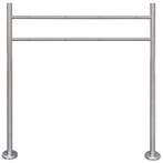 vidaXL Brievenbusstandaard dubbele brievenbus roestvrij, Tuin en Terras, Brievenbussen, Verzenden, Nieuw