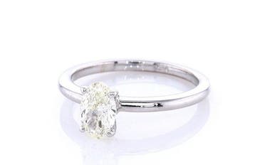 Zonder minimumprijs - Ring - 14 karaat Witgoud - 0.50ct. tw.