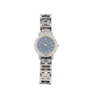 Hermès - Clipper Quartz Arabic Numerals Lady Blue Dial -, Nieuw