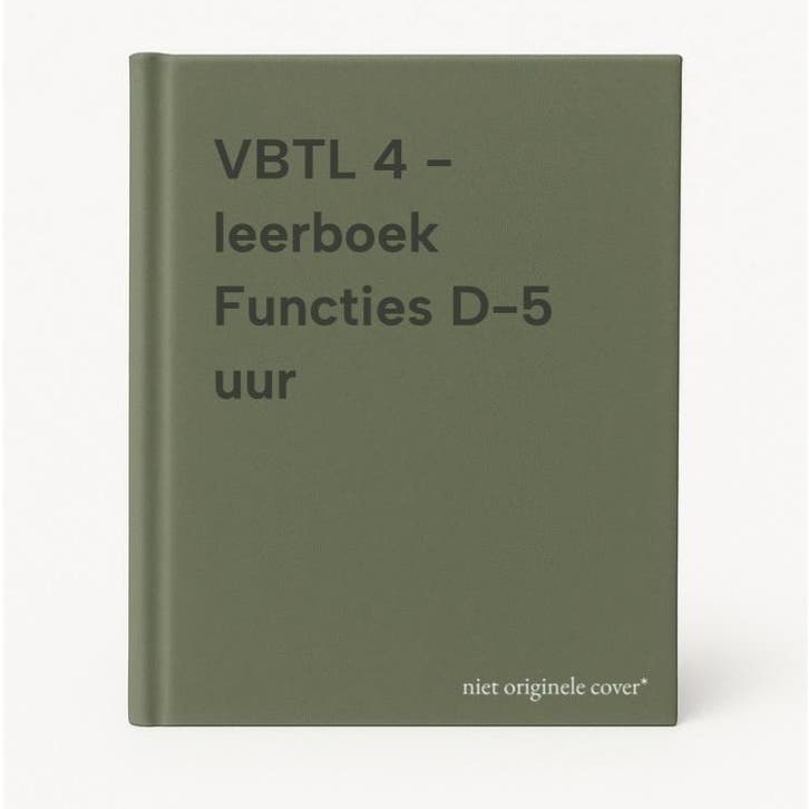 VBTL 4 - leerboek Functies D-5 uur 9789048649853, Boeken, Schoolboeken, Gelezen, Verzenden