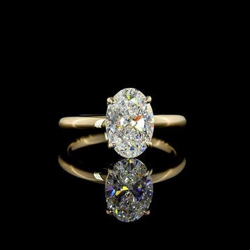 Zonder minimumprijs - Ring - 14 karaat Geel goud - 2.01ct., Nieuw