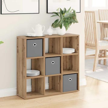 vidaXL Dressoir Artisan Eiken 73,5 x 24 x 69,5 cm, Huis en Inrichting, Kasten | Dressoirs, Verzenden, Nieuw
