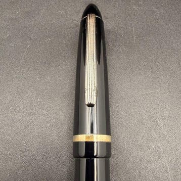 Pluma Vintage - Vintage Black Piston Filler Blue Ink Window, Nieuw