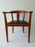 Stoel - Eik - Antiek - Art Deco, Antiek en Kunst