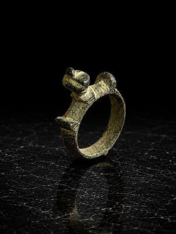 Oud-Romeins, Keizerrijk Brons Ring - 2e tot en met 4e eeuw