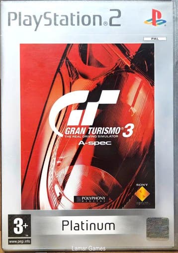 Gran Turismo 3 A-Spec  platinum (ps2 used game), Ophalen of Verzenden