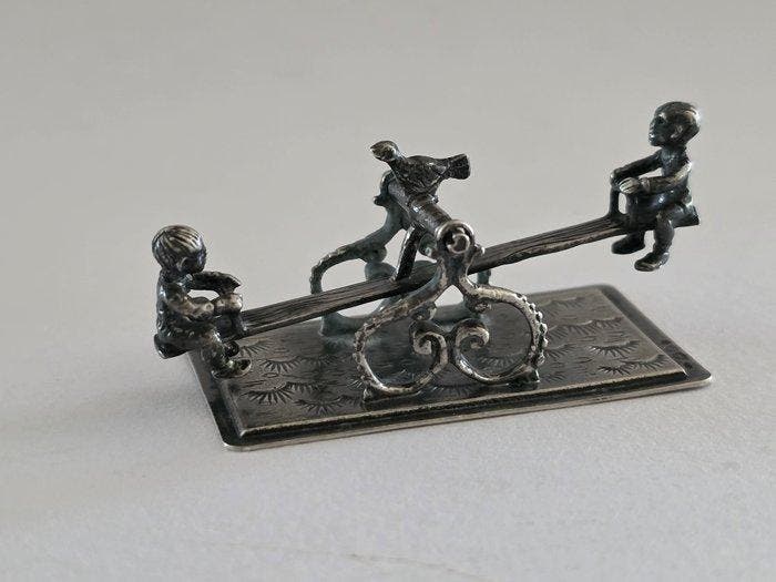 Beeldje - Zilver, Antiquités & Art, Antiquités | Argent & Or