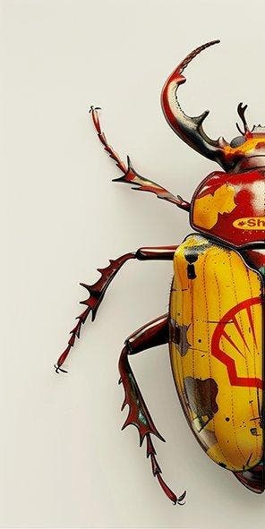 F2B - BeetleCan Shell 3I8, Antiquités & Art, Art | Objets design