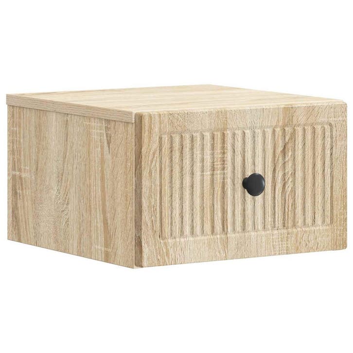 vidaXL Muurbevestigde Nachttafel Sonoma Eiken 33 x 34,5 x 20, Huis en Inrichting, Slaapkamer | Nachtkastjes, Nieuw, Verzenden