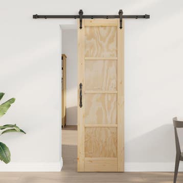 vidaXL Schuifdeur ORKDAL Naturel 61 x 198,5 cm Massief, Verzenden, Nieuw