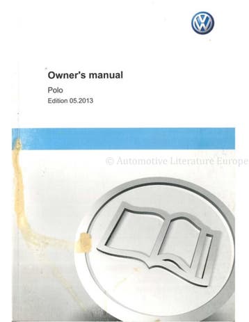 2013 VOLKSWAGEN POLO INSTRUCTIEBOEKJE ENGELS, Auto diversen, Handleidingen en Instructieboekjes