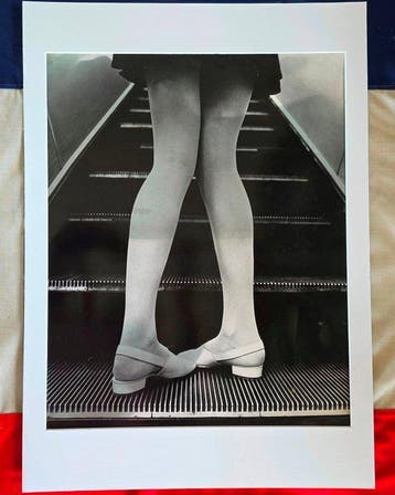 Michael Joseph (1941-) - Models legs in tights on