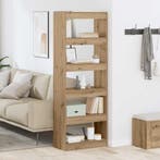 vidaXL Boekenkast artisanaal eikenkleurig 60 x 30 x 166 cm, Verzenden, Nieuw