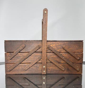 Boîte à couture - Bois - Petite travailleuse