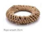 Krans van touw Rope Dikke krans 35 cm per stuk, Nieuw
