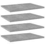 vidaXL Wandschappen 4 st 40x30x1,5 cm bewerkt hout, Huis en Inrichting, Woonaccessoires | Wandplanken en Boekenplanken, Verzenden