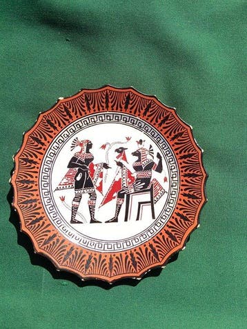 Giustiniani - Biagio Giustiniani - Wandbord (6) - Creamware