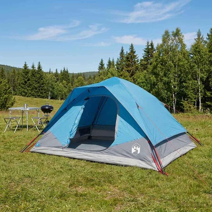 vidaXL Directe Tent Blauw 305 x 215 x 140 cm Polyester en, Caravanes & Camping, Tentes, Envoi