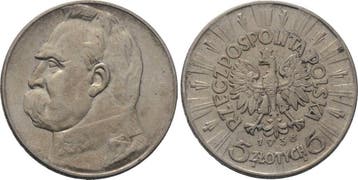 5 Zloty 1936 Polen Republik 1918-1939, Verzenden, België