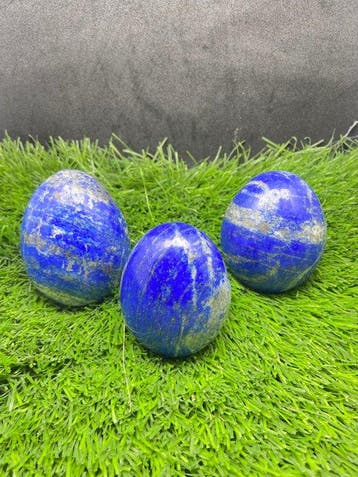 Handgemaakte lapis lazuli Eieren- 920 g - (1), Verzamelen