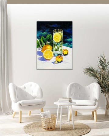 Clelia - Lemon Water Still Life
