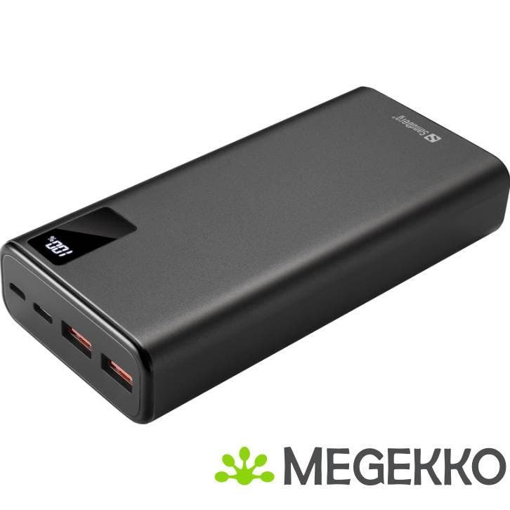 Sandberg 420-59 powerbank 20000 mAh Zwart, Telecommunicatie, Powerbanks, Nieuw, Verzenden