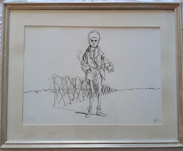 Corrado Cagli (1910-1976) - Bambino nel campo di, Antiek en Kunst