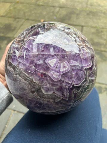 amethist Fine Polished Amethyst Sphere - Hoogte: 18.1 cm -