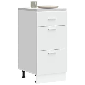 vidaXL Onderkast Lyon 40x46x81,5 cm bewerkt hout wit, Verzenden