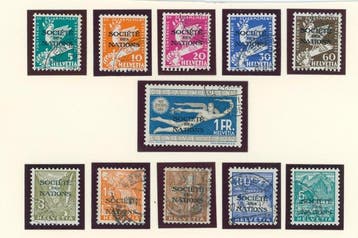 Zwitserland 1937/1939 - volledige, gestempelde, Gestempeld