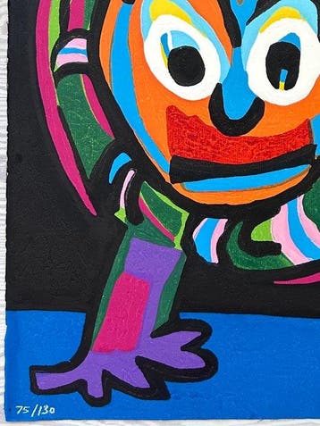 Karel Appel (1921-2006) - Clown au Serpent